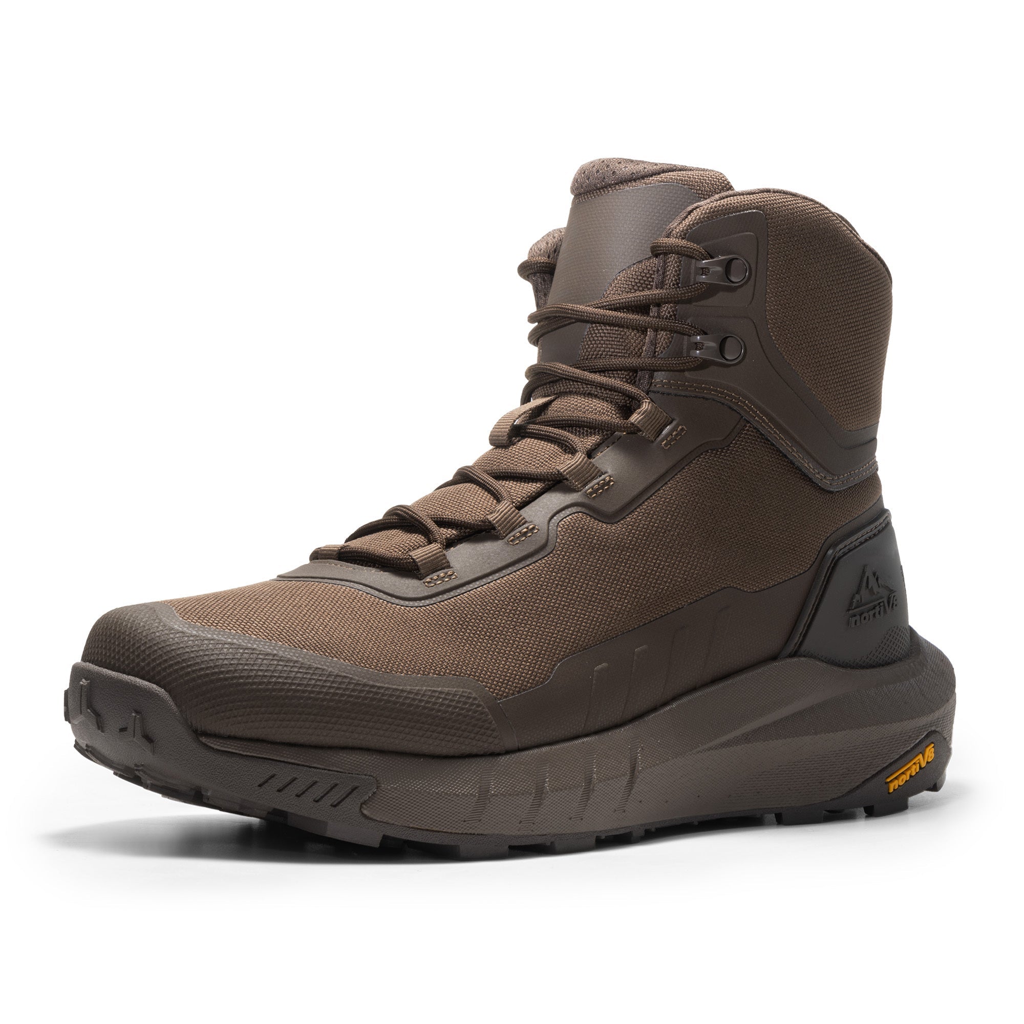 Ridgeway 8-Inch Side-Zip Boot in dark brown - men's lightweight mid-height boot, side view